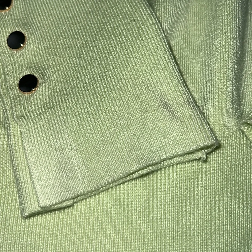 Zara Basic knit sweater size S green - Picture 5 of 10